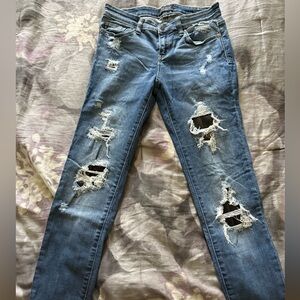 🌠JUDY BLUE LA🌠 distressed dark wash blue jeans